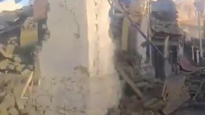 Video trận động đất ở Trung Quốc, gần 100 người đã thiệt mạng