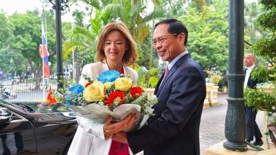 រដ្ឋមន្ត្រីក្រសួងការបរទេស Bui Thanh Son បានស្វាគមន៍ និងជួបពិភាក្សាការងារជាមួយឧបនាយករដ្ឋមន្ត្រី និងជារដ្ឋមន្ត្រីក្រសួងការបរទេសស្លូវេនី Tanja Fajon
