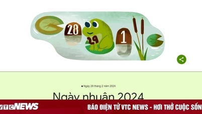Google Doodle에서 귀여운 개구리로 2024년 윤일을 기념합니다.