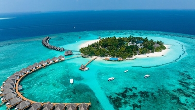 Khu nghỉ dưỡng ở Maldives chơi trội, chỉnh đồng hồ sớm hơn 1 tiếng