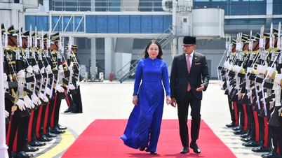 Vice President Vo Thi Anh Xuan attends the inauguration ceremony of Indonesian President Prabowo Subianto