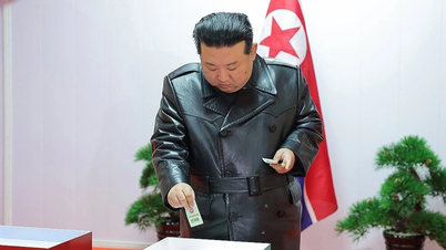 Kim Jong-un goes to vote in local elections