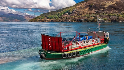 The only hand-cranked ferry in the world