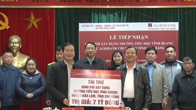 ស្រុក Bao Lam ទទួល​បាន ៨,៣៥ ពាន់​លាន​ដុង​ដើម្បី​ជួយ​សាងសង់​ផ្ទះ Great Unity