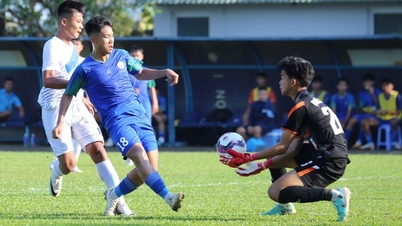 កូនប្រុសរបស់ Quang Hai រកបានពីរគ្រាប់ក្នុងការប្រកួត U.17 ថ្នាក់ជាតិ៖ គុណភាពនៃ 'មាន់ជល់'