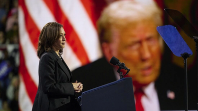 Medan perang Pennsylvania "terbakar", Cik Harris menggunakan helah "tongkat untuk memukul belakang pemilik" pada Encik Trump