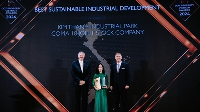 Kim Thanh Industrial Park ទទួលបានពានរង្វាន់សម្រាប់ការអភិវឌ្ឍន៍ប្រកបដោយចីរភាព