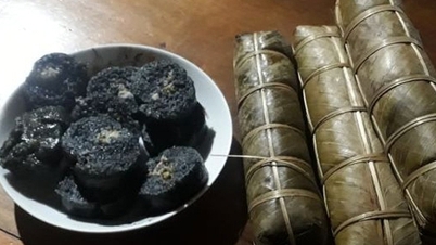 Độc đáo bánh chưng đen trong Tết cổ truyền của dân tộc Tày, Thái ở Yên Bái