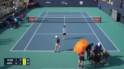 Tay vợt Pháp ngất xỉu ở Miami Open 2024