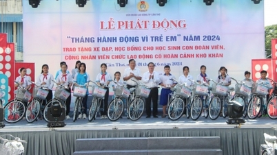 Can Tho ផ្សព្វផ្សាយសារ "សកម្មភាពជាក់ស្តែង ផ្តល់អាទិភាពដល់ធនធានកុមារ"
