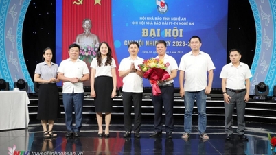 សមាគមអ្នកកាសែតស្ថានីយ៍វិទ្យុ និងទូរទស្សន៍ Nghe An ធ្វើសមាជអាណត្តិ ២០២៣-២០២៥