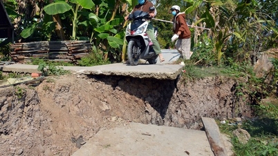 Sụt lún, sạt lở tràn lan vùng ngọt hóa H.Trần Văn Thời
