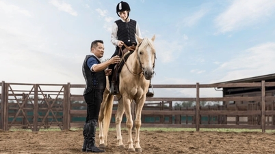 Cư dân tham gia các khóa học cưỡi ngựa tại Vinpearl Horse Academy Vũ Yên