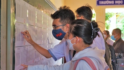 Can Tho University announced early admission scores, highest 29.6
