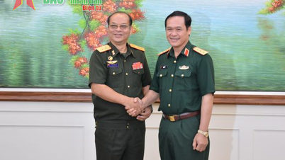 ឧត្តមសេនីយ៍ឯក Vu Hai San បានទទួលជួបប្រធាននាយកដ្ឋានភស្តុភារនៃកងទ័ពប្រជាជនឡាវ។
