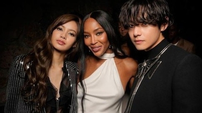 V appeared next to Lisa at Cannes, amid the "storm" of dating rumors with Jennie