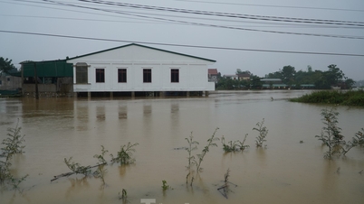 Mưa lớn khiến nhà dân, khu chợ ở Hà Tĩnh bị ngập