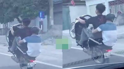 Nam thanh niên ngang nhiên đi xe máy bốc đầu trên QL1A