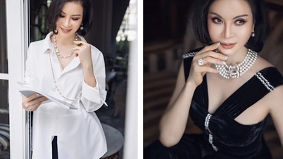 ពិធីករ Thanh Mai ណែនាំការរួមផ្សំសម្លៀកបំពាក់ពណ៌ខ្មៅ