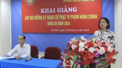 Trường Cán bộ Thanh tra khai giảng khoá bồi dưỡng kỹ năng xử phạt vi phạm hành chính