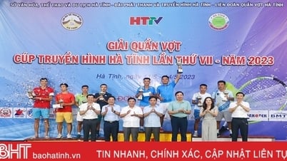 Vinh danh các tay vợt xuất sắc Giải Quần vợt Cúp Truyền hình Hà Tĩnh