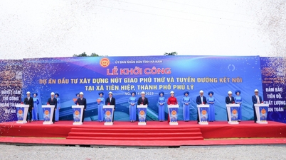 ផ្លូវប្រសព្វ Phu Thu តភ្ជាប់ Cau Gie - Ninh Binh ចាប់ផ្តើមហើយ។