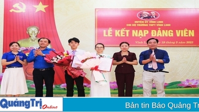 7 học sinh THPT ưu tú được kết nạp Đảng