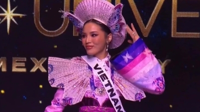 Ky Duyen សម្ដែង​ដោយ​ទំនុក​ចិត្ត​ក្នុង​ការ​ប្រកួត​វគ្គ​ពាក់​កណ្ដាល​ផ្ដាច់​ព្រ័ត្រ​បវរកញ្ញា​ចក្រវាល​ឆ្នាំ ២០២៤