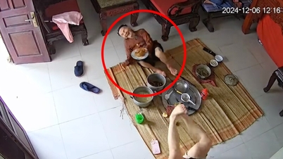 The story behind the video of a U100 woman laughing so hard she fell to the floor, dropping the plate of meat in her hand