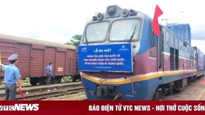 កប៉ាល់ Intermodal ផ្ទុកទំនិញច្រើន 500 តោនពី Binh Duong ត្រង់ទៅប្រទេសចិន