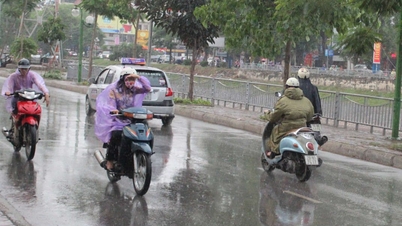 Bắc Bộ ngày nắng, về chiều chuyển mưa, Nam Bộ mưa to