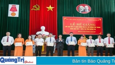 Bế giảng lớp cao cấp lý luận chính trị K13, hệ không tập trung