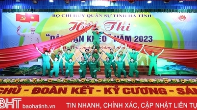 ការប្រកួតប្រជែង "កិច្ចការស៊ីវិលប្រកបដោយជំនាញ" ដ៏រំភើបរបស់កងកម្លាំងប្រដាប់អាវុធ Ha Tinh