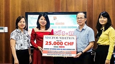 MSC Foundation đóng góp hơn 700 triệu đồng, mong bà con vùng bão lũ sớm ổn định cuộc sống