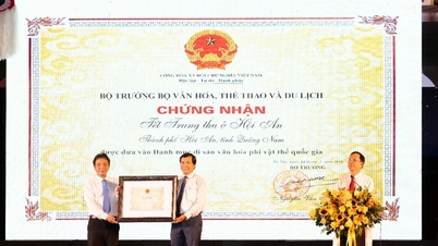 Tết Trung thu ở Hội An được công nhận Di sản văn hóa phi vật thể Quốc gia