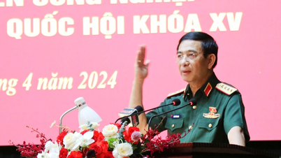 Đại tướng Phan Văn Giang tiếp xúc cử tri Thái Nguyên