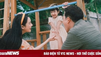 Truong Giang and Nha Phuong publicly reveal their daughter's face for the first time