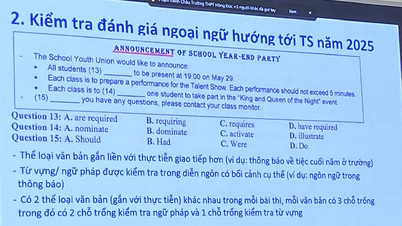 Ba dạng bài mới trong đề minh họa tiếng Anh thi tốt nghiệp THPT 2025