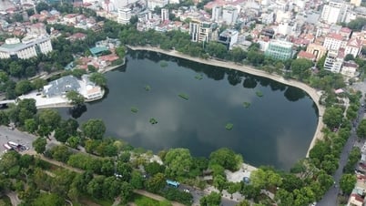 ទិដ្ឋភាពបែប Panoramic នៃបឹង Thien Quang ជាមួយនឹងទីធ្លាចំហរចំនួន 4 ជិតនឹងរួចរាល់