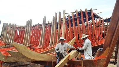 IFRC គាំទ្រការសាងសង់ទូកនេសាទថ្មីសម្រាប់អ្នកនេសាទក្នុងខេត្ត Quang Nam ដើម្បីទាញយកអាហារសមុទ្រ