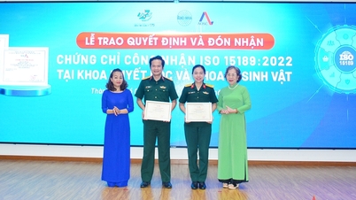 អង្គភាពចំនួនពីរនៃមន្ទីរពេទ្យយោធា 175 ទទួលបានវិញ្ញាបនប័ត្រ ISO 15189: 2022