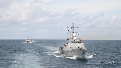 第5海軍管区司令部が海上で実弾射撃試験を実施