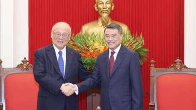 Trưởng Ban Tổ chức Trung ương Lê Minh Hưng tiếp Cố vấn đặc biệt Liên minh nghị sĩ hữu nghị Nhật–Việt Takebe Tsutomu