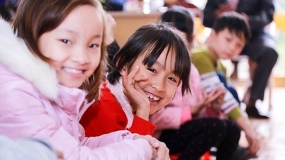 So that students in ethnic minority and mountainous areas can go to school with sparkling happiness.