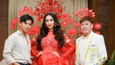 កញ្ញា Doan Hong Trang ស្លៀក​ឈុត​រាត្រី​ដ៏​ស្រស់​ស្អាត​របស់ Tommy Nguyen | ស្ត្រី