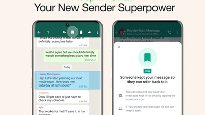 WhatsApp អនុញ្ញាតឱ្យរក្សាទុកសារ