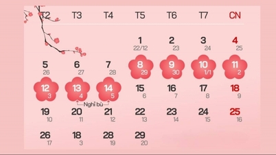 Lịch nghỉ Tết Nguyên đán 2024