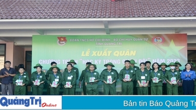 62 thanh thiếu niên tham gia Chương trình “Học kỳ trong quân đội” năm 2023