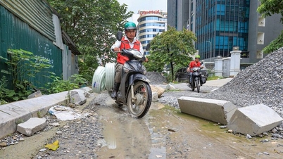 Đoạn đường 200m ở Hà Nội làm 4 năm chưa xong