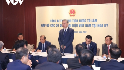 Tổng Bí thư, Chủ tịch nước gặp gỡ cán bộ cơ quan đại diện Việt Nam tại Hoa Kỳ